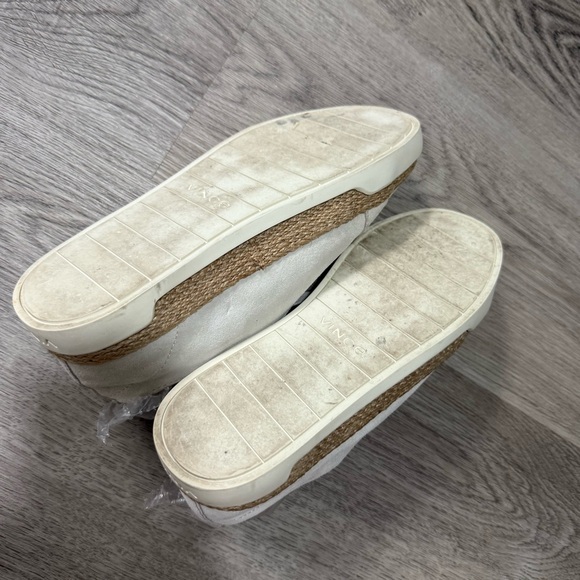 Vince Jadon Suede Espadrille Sneakers Leather Size 35.5 US 5.5 - Picture 8 of 9